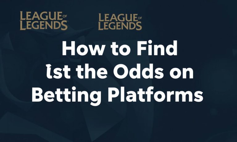 英雄聯盟：如何在投注平台找到最佳賠率？